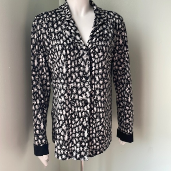 Cosabella Leopard Long Sleeve Pajama Top - Picture 1 of 8